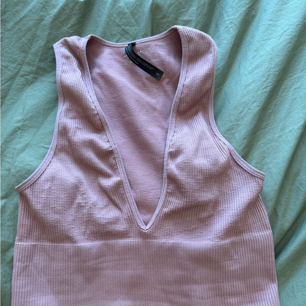 Urban Outfitters deep v neck crop top